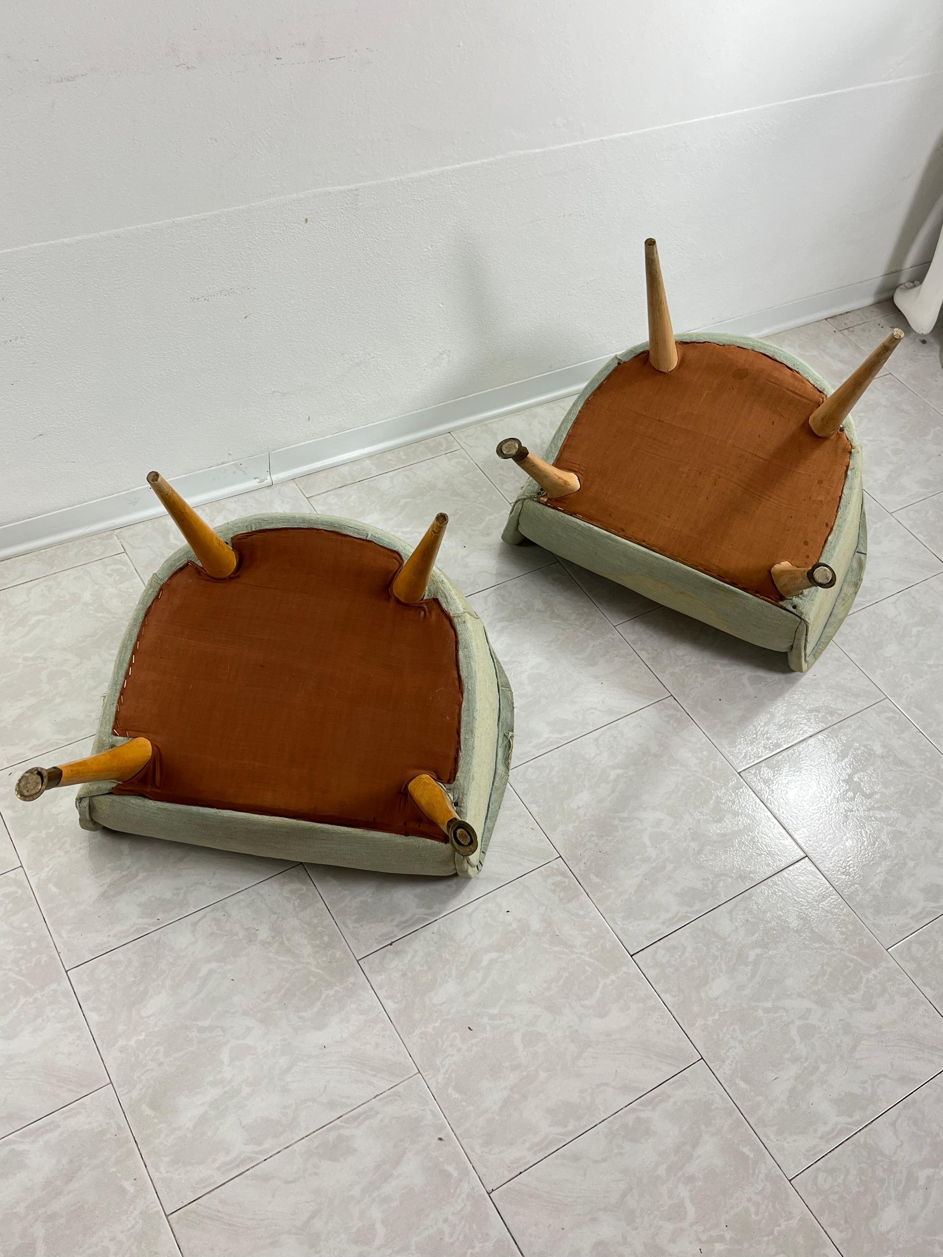 Pair of Mid-Century Armchairs Attributed To Federico Munari 1950s For Sale 3