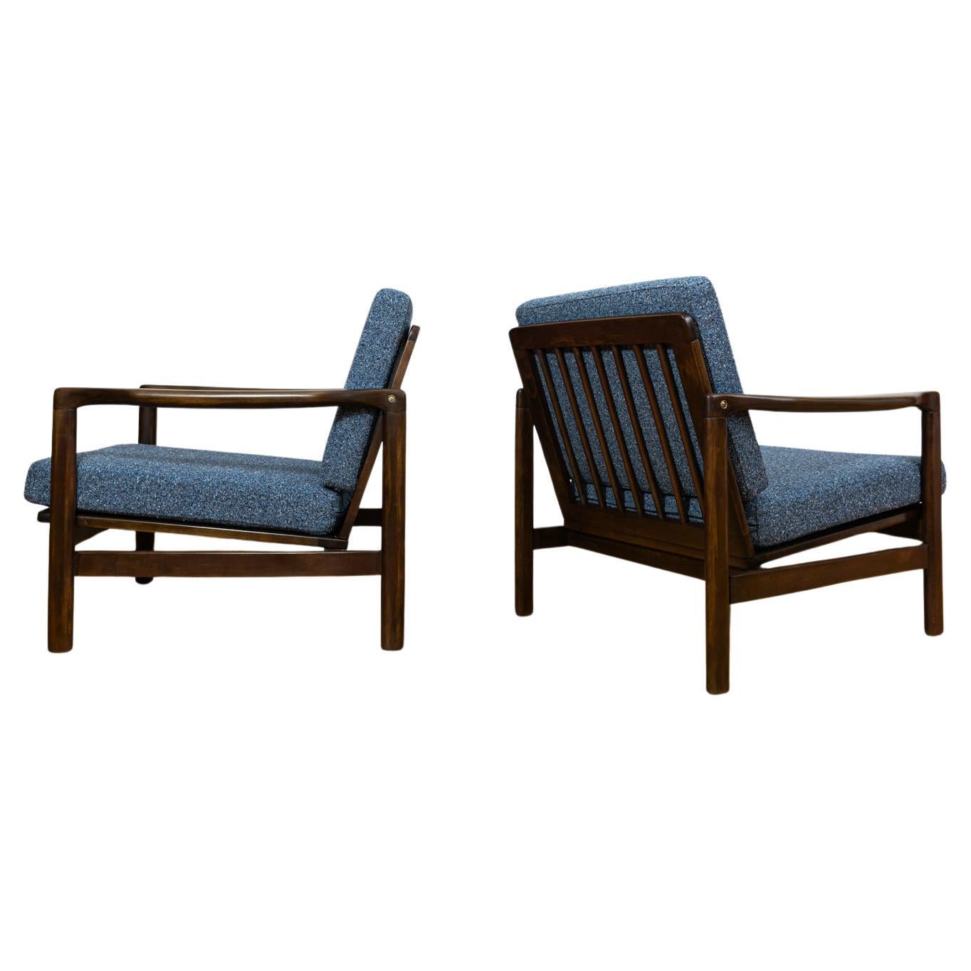 Pair Of Mid Century Armchairs B7522 by Zenon Bączyk, Europe, 1960
s For Sale