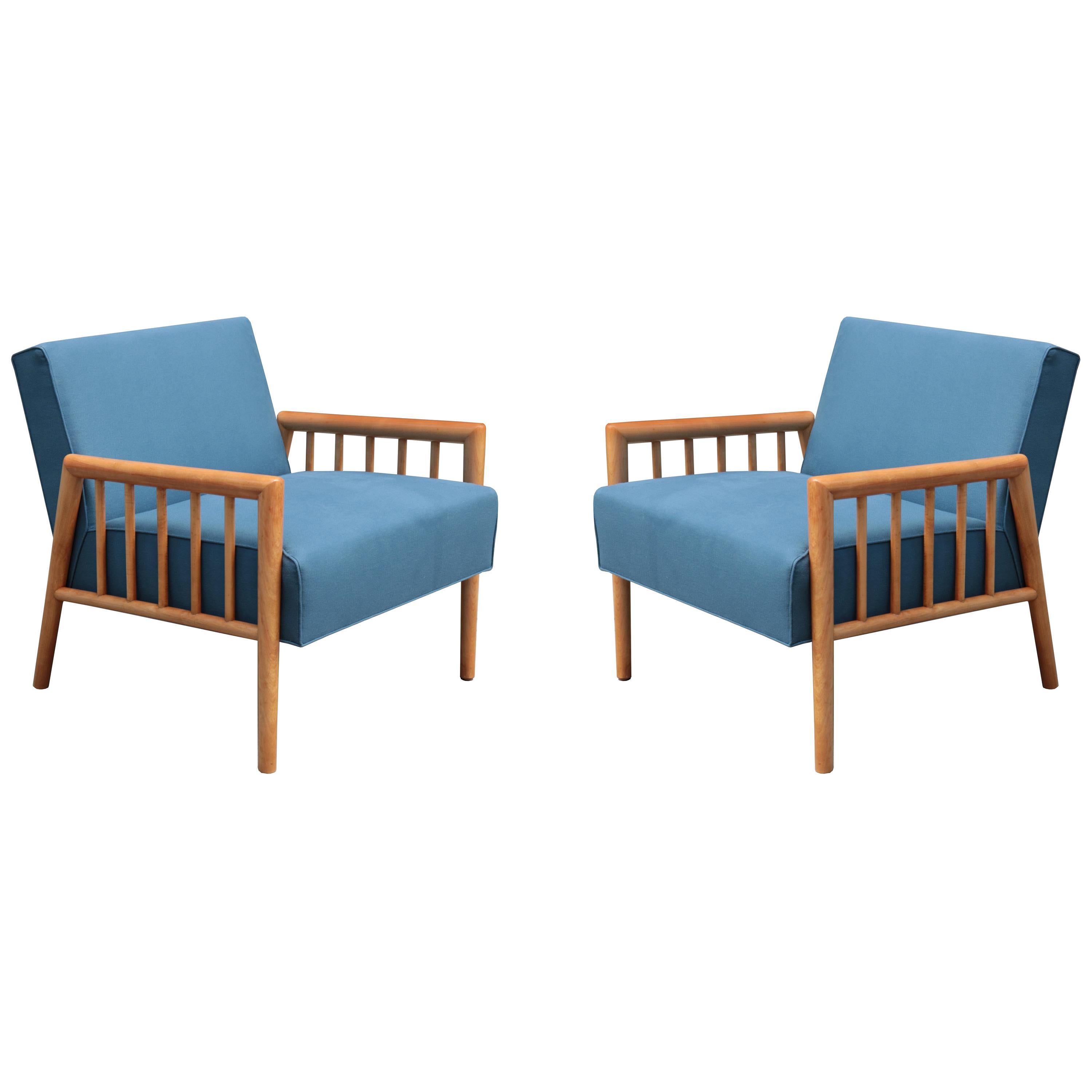 Pair of Midcentury Armchairs by Conant Ball Furniture Co For Sale