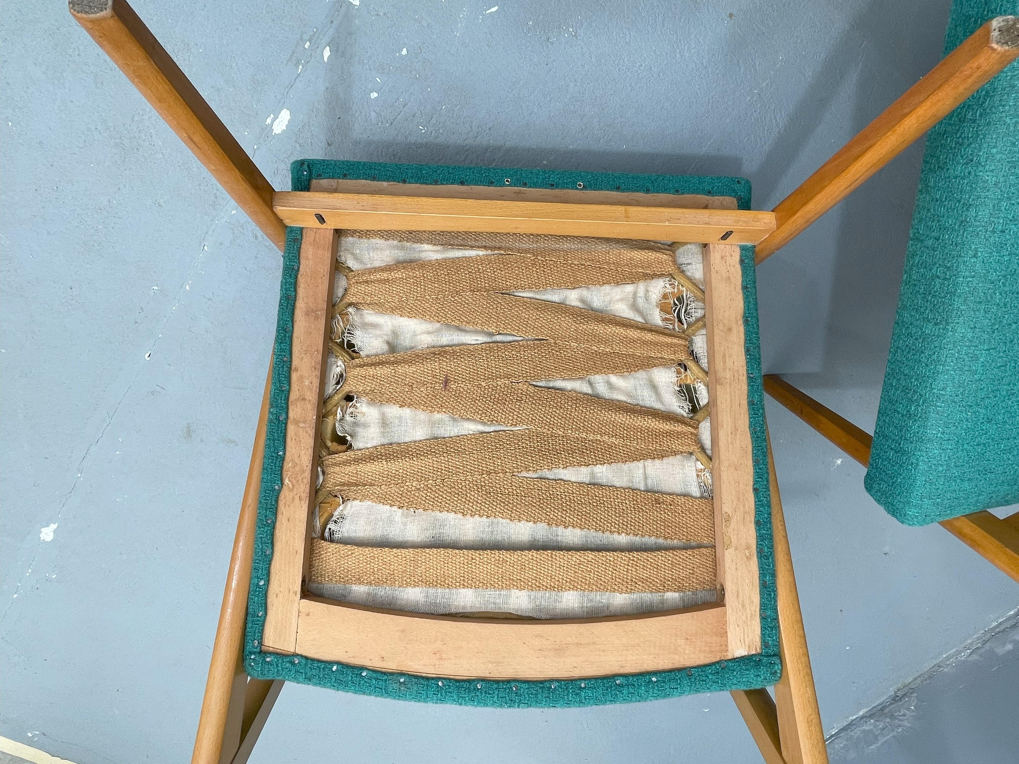 Tappezzeria Coppia di poltrone di metà secolo di Jiří Jiroutek per Interiér Praha, anni '60 in vendita