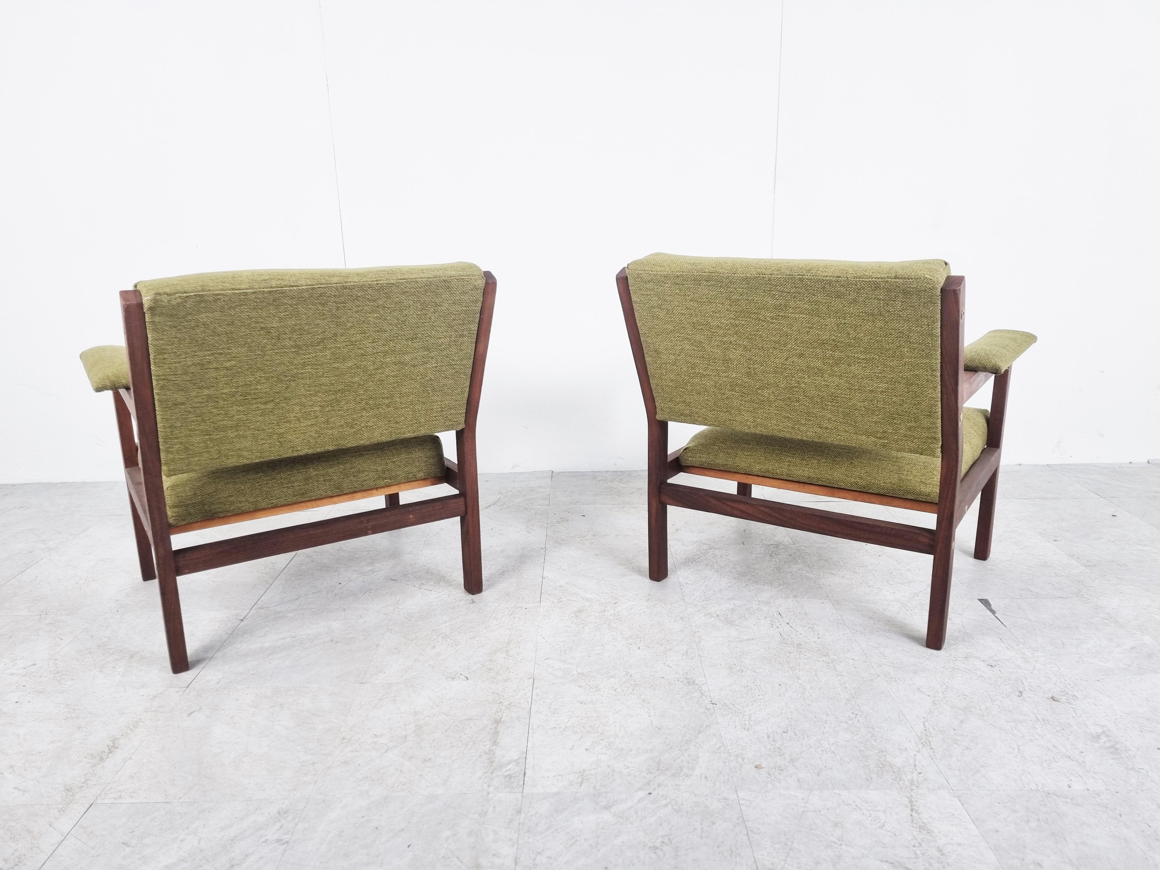 Stained Pair of Mid Century Armchairs by Pastoe, 1960s