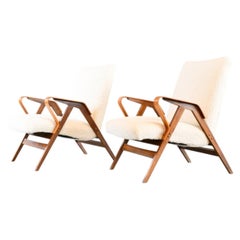 Pair Of Mid Century Armchairs By Tatra Nabytok Circa 1960s