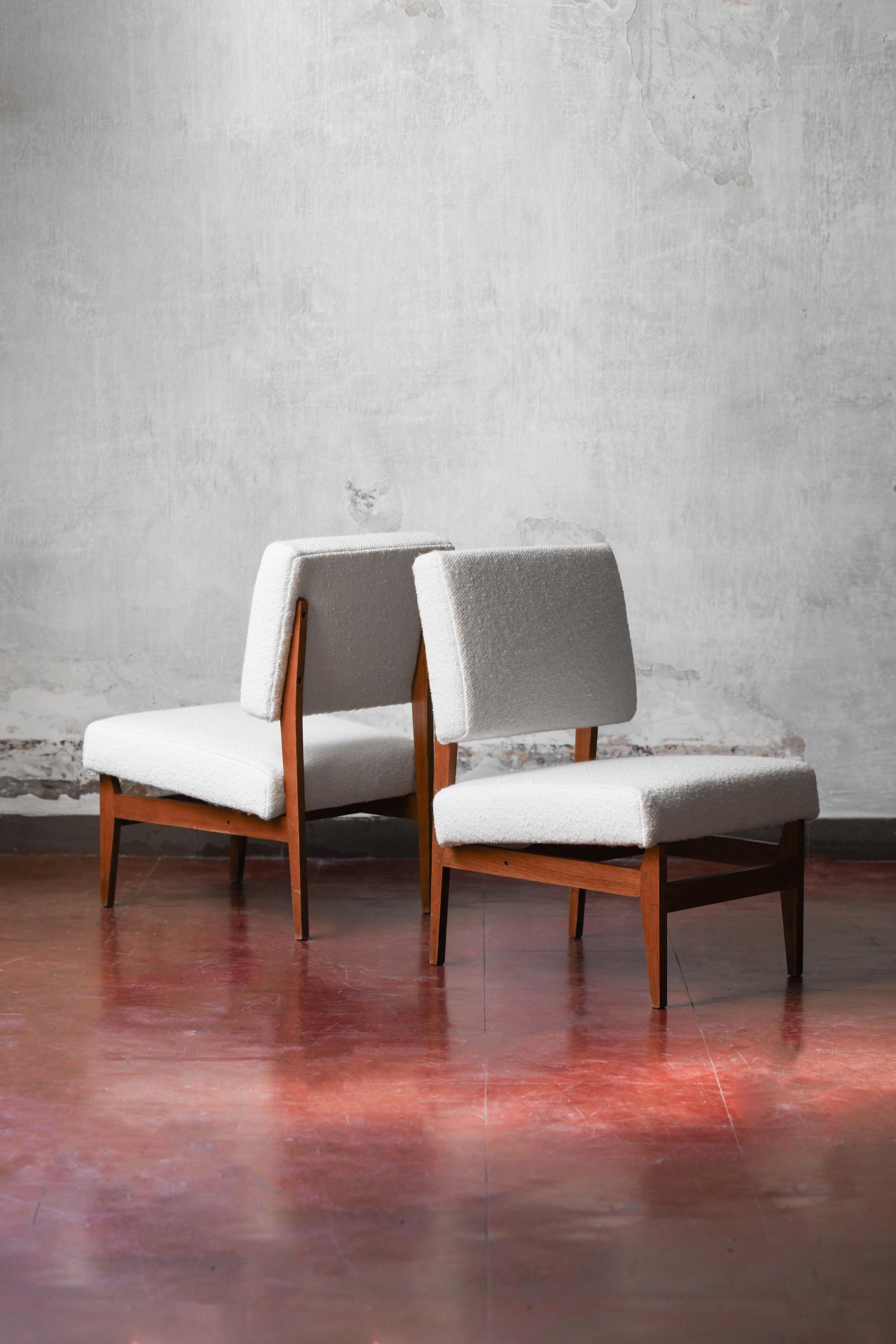 Italian Pair of Mid-Century armchairs, Edmondo Palutari for Dassi Mobili Moderni, 1950s For Sale