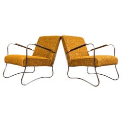 Pair Of Mid Century Armchairs, Fabryka Mebli Wschód, Europe, 1950s