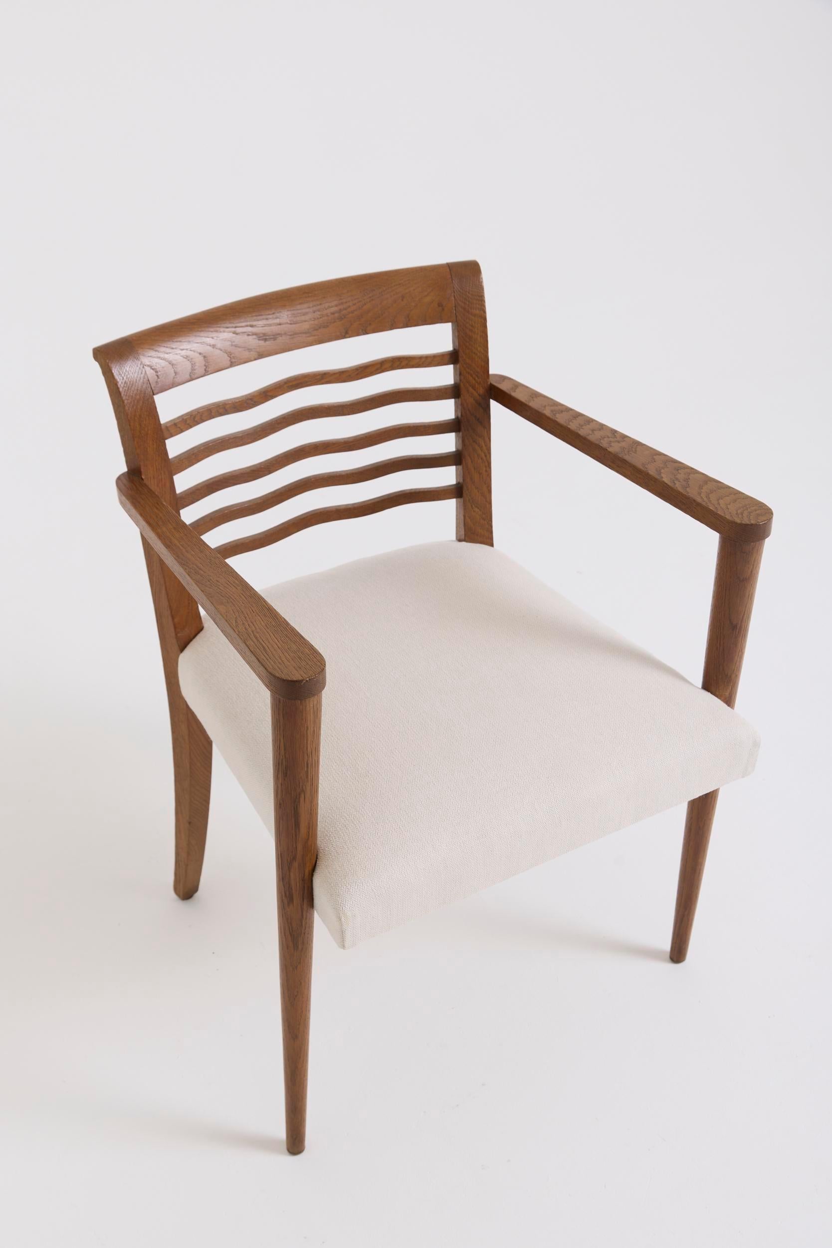 Coppia di poltrone in rovere di Albert Noin
Francia, circa 1950