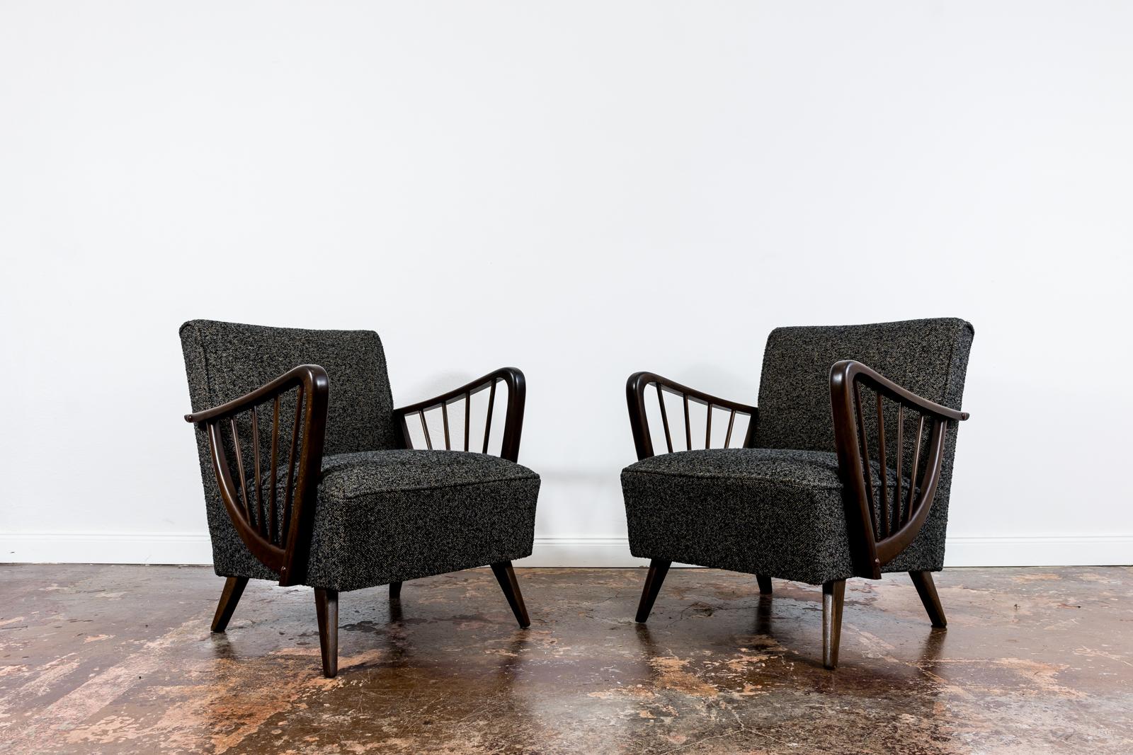 Paar Sessel aus der Mitte des Jahrhunderts, Deutschland, 1950er Jahre im Zustand „Gut“ im Angebot in Wroclaw, PL