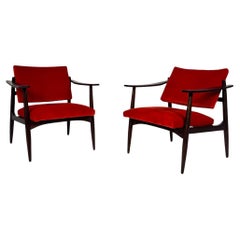 Pair of Mid-Century Armchairs in the Style of Edmund Homa