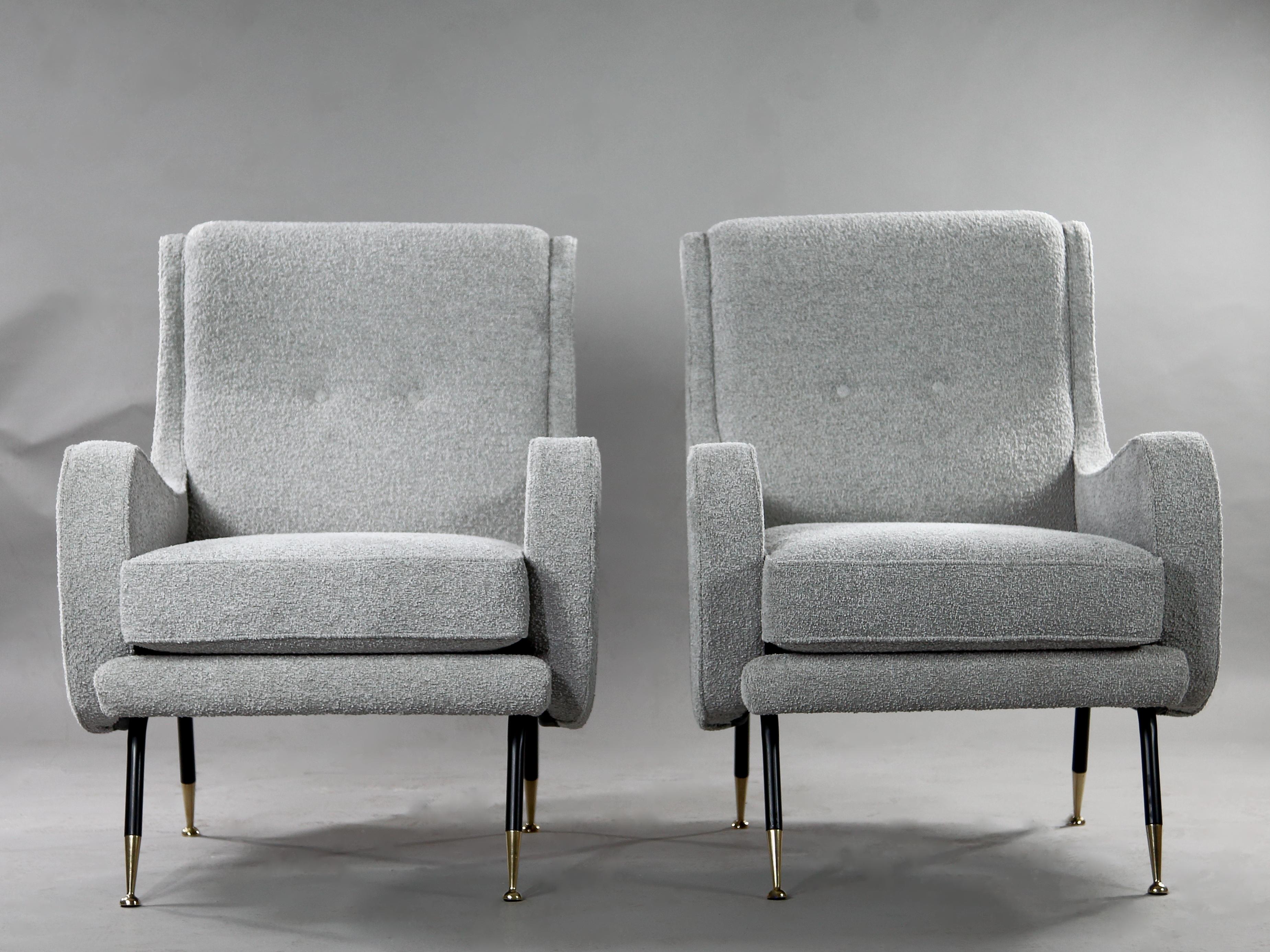 Pair of mid-century armchairs, Italy 1970s For Sale 1