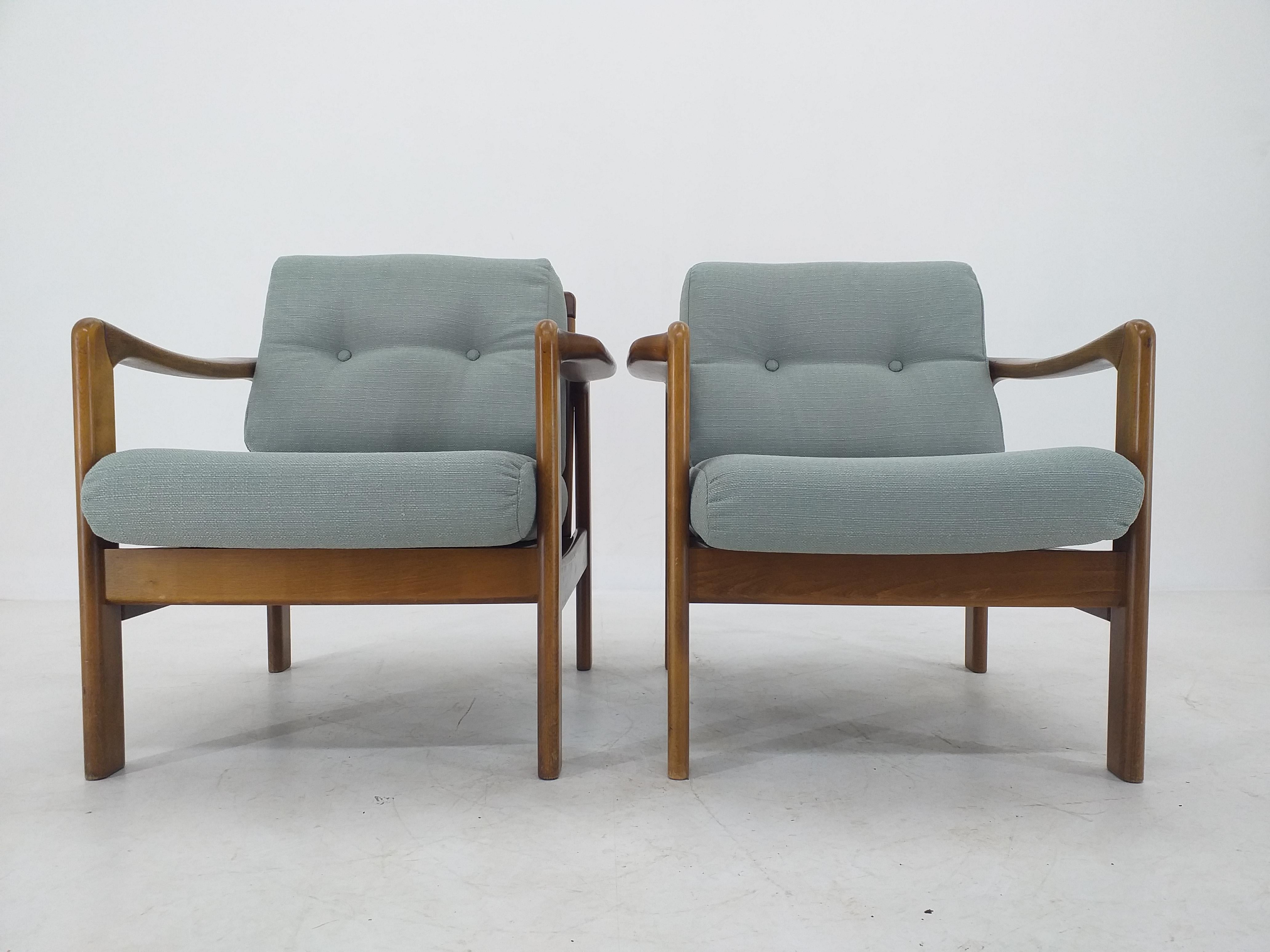 Pair of Midcentury Armchairs Knoll Antimott, Germany, 1960s For Sale 7