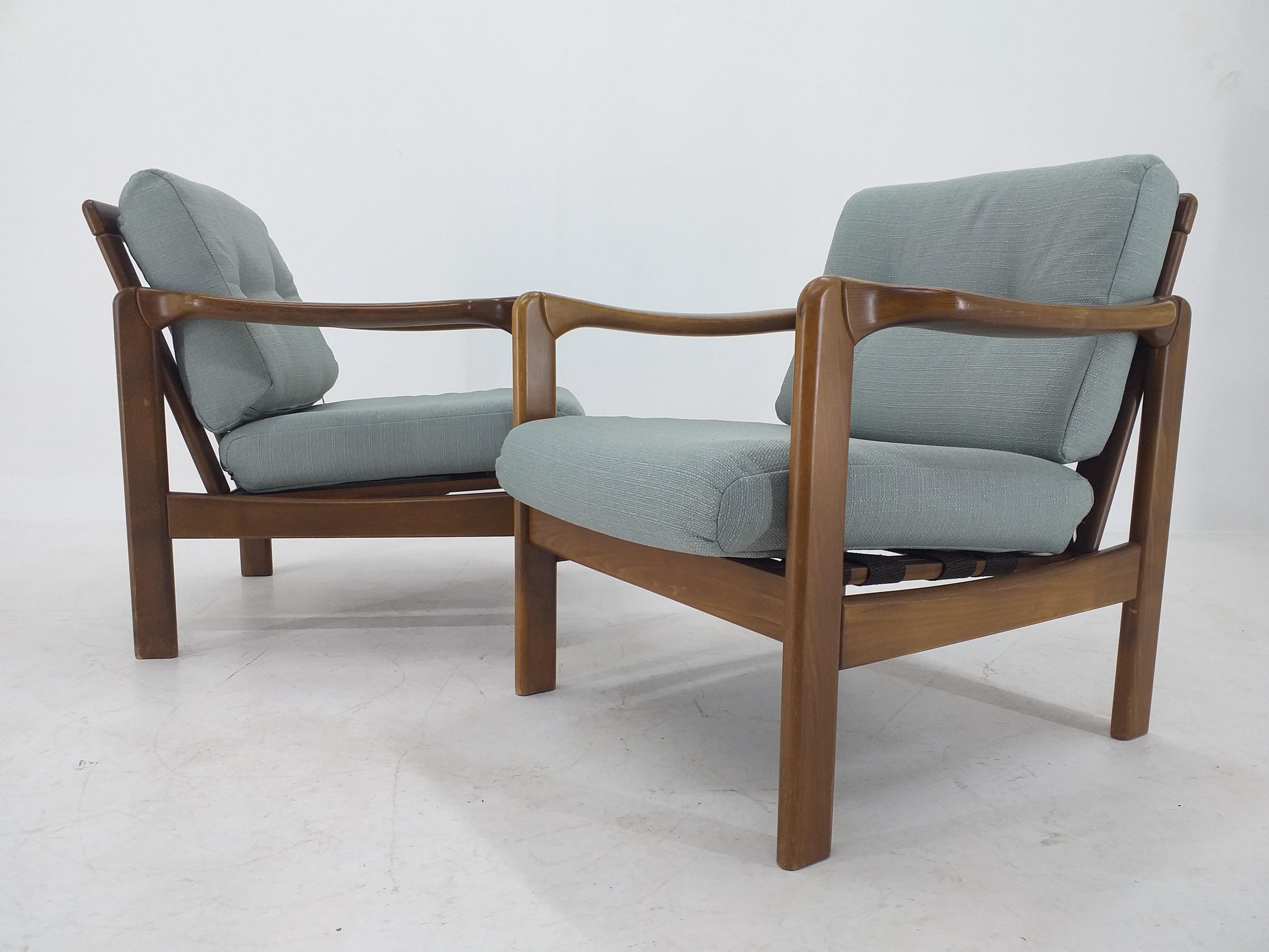 Paire de fauteuils du milieu du siècle Knoll Antimott, Allemagne, années 1960 Bon état - En vente à Praha, CZ