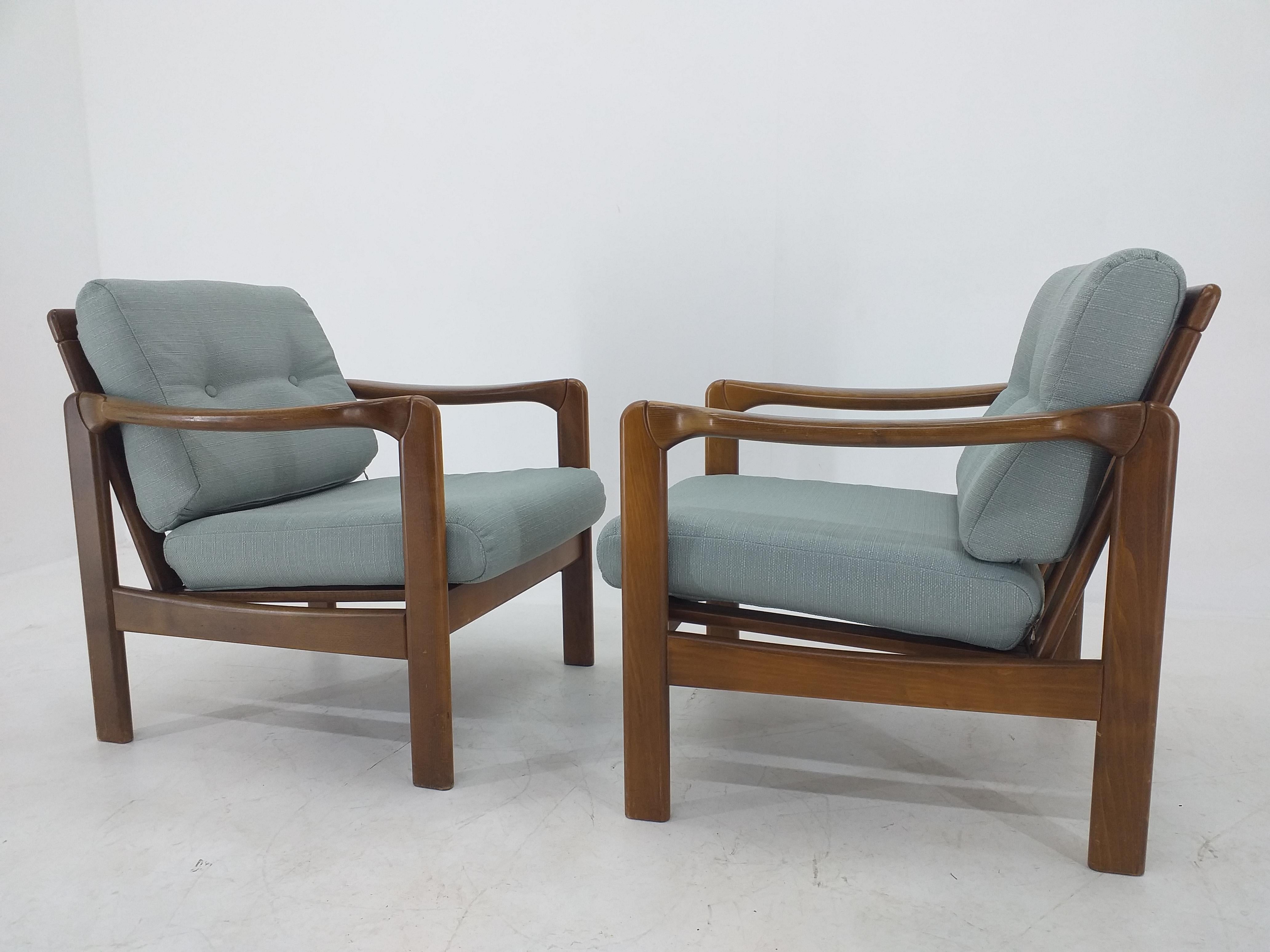 Pair of Midcentury Armchairs Knoll Antimott, Germany, 1960s For Sale 2