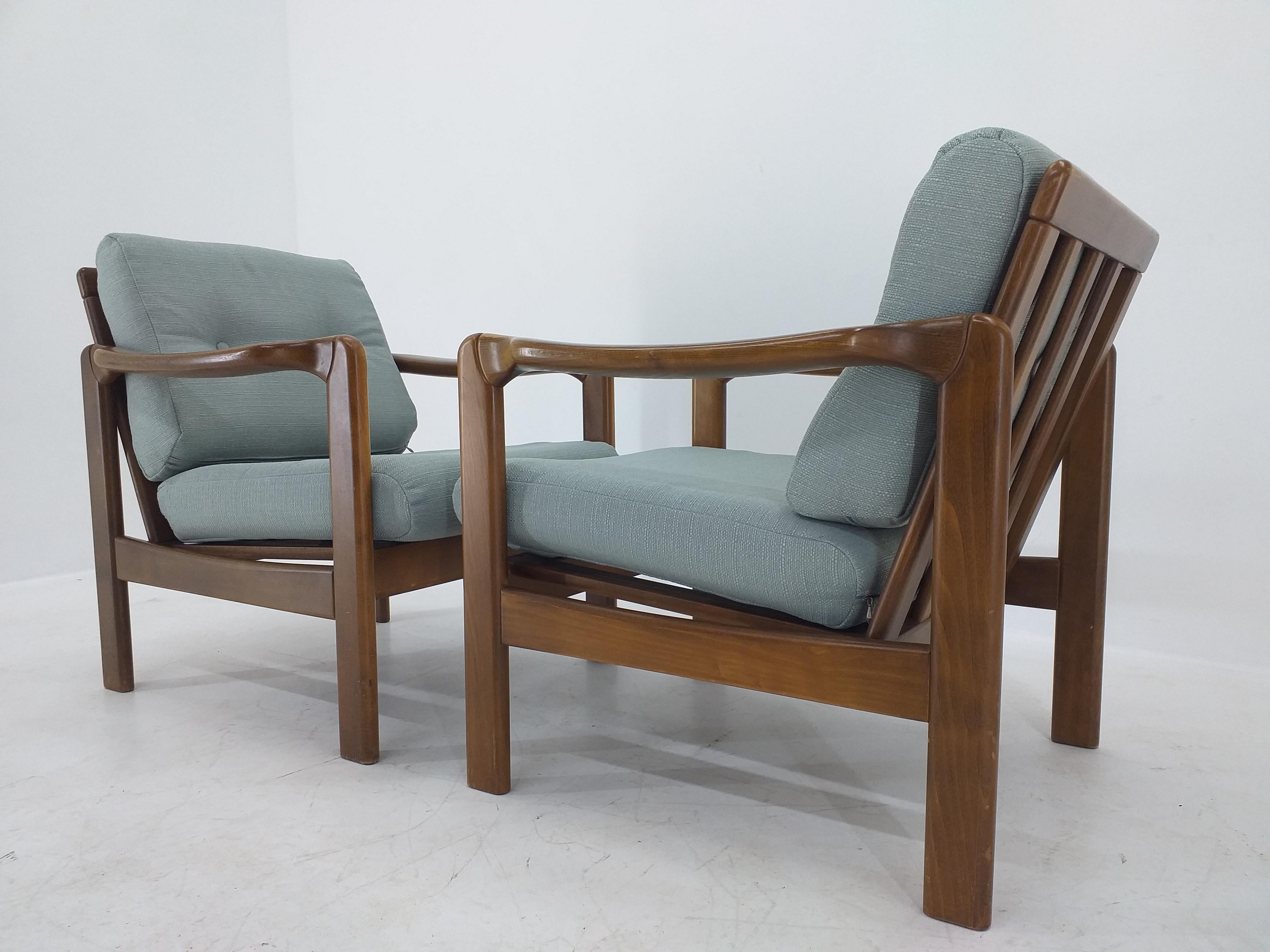 Pair of Midcentury Armchairs Knoll Antimott, Germany, 1960s For Sale 4