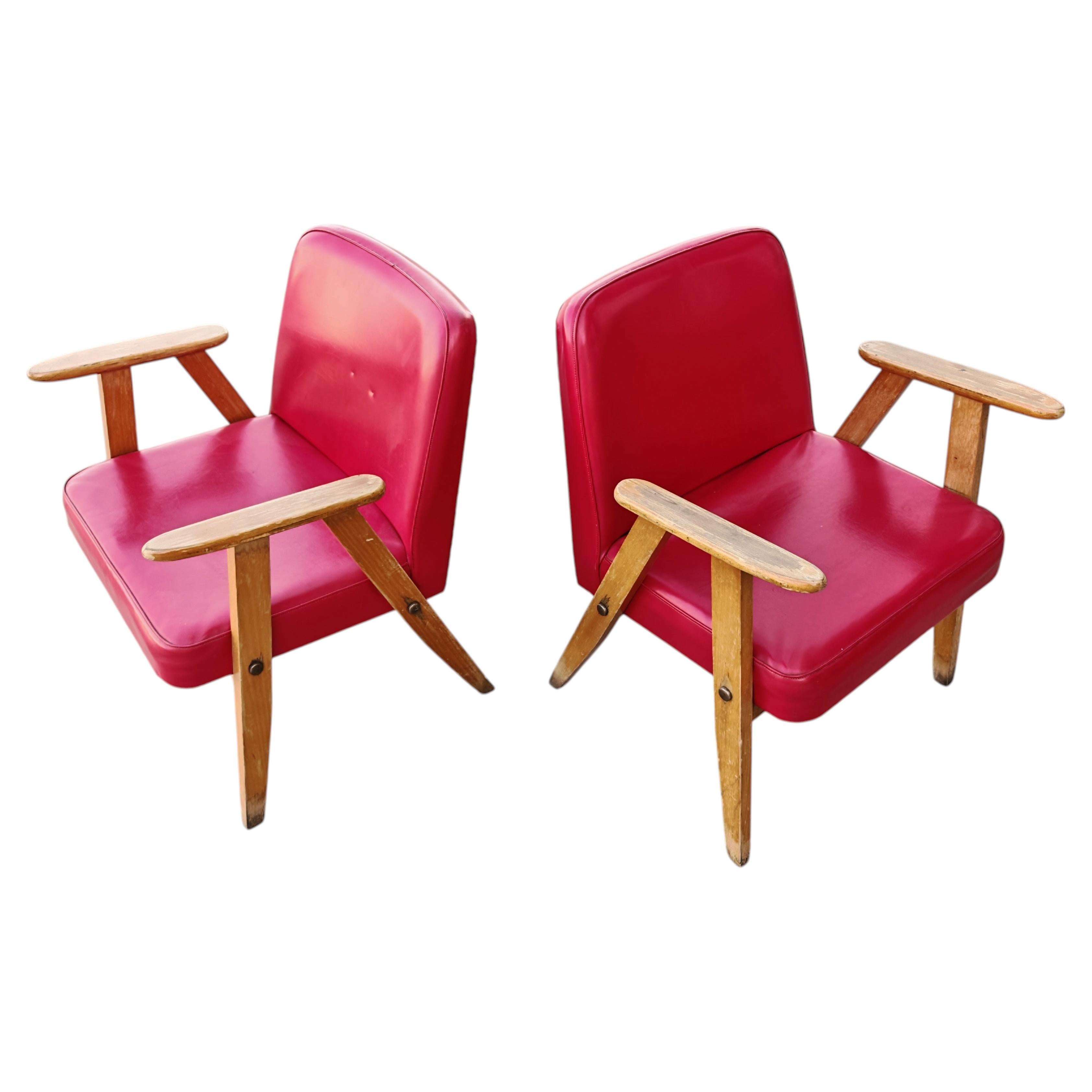 Paire de fauteuils du milieu du siècle Model No 366, conçus par Józef Chierowski, années 1960 en vente