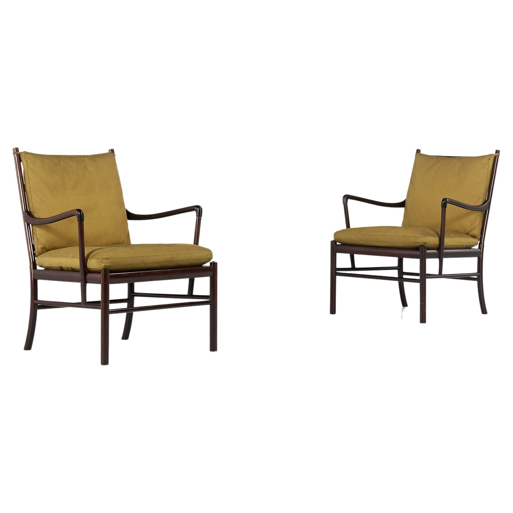 Pair of Mid-Century Armchairs Model PJ149 by Ole Wanscher for Poul Jeppesen