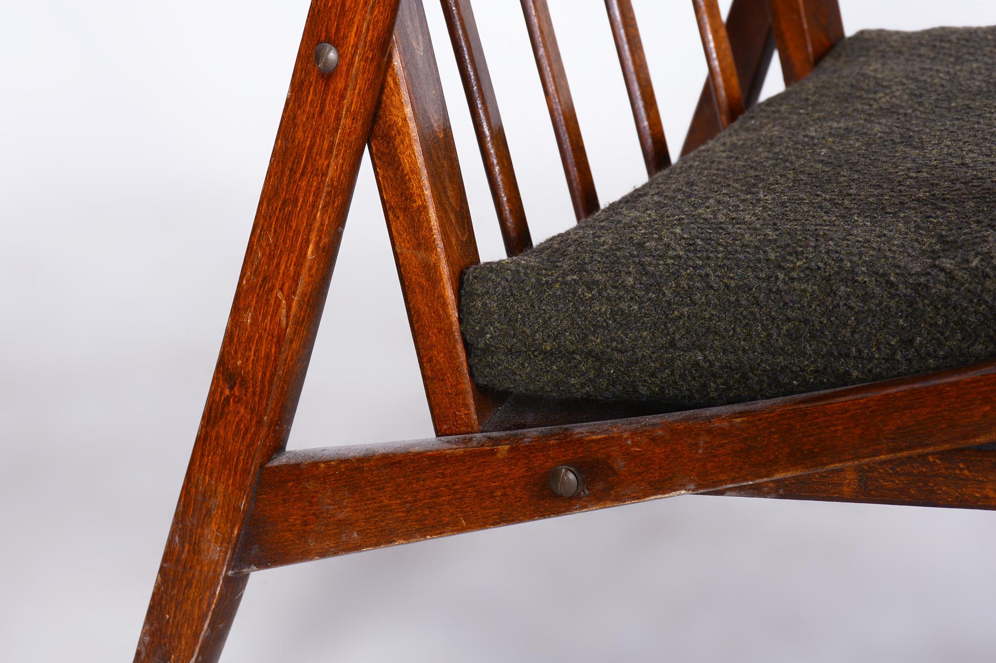 20ième siècle Paire de fauteuils du milieu du siècle dernier, hêtre teinté, polonais revisité, République tchèque, années 1960 en vente
