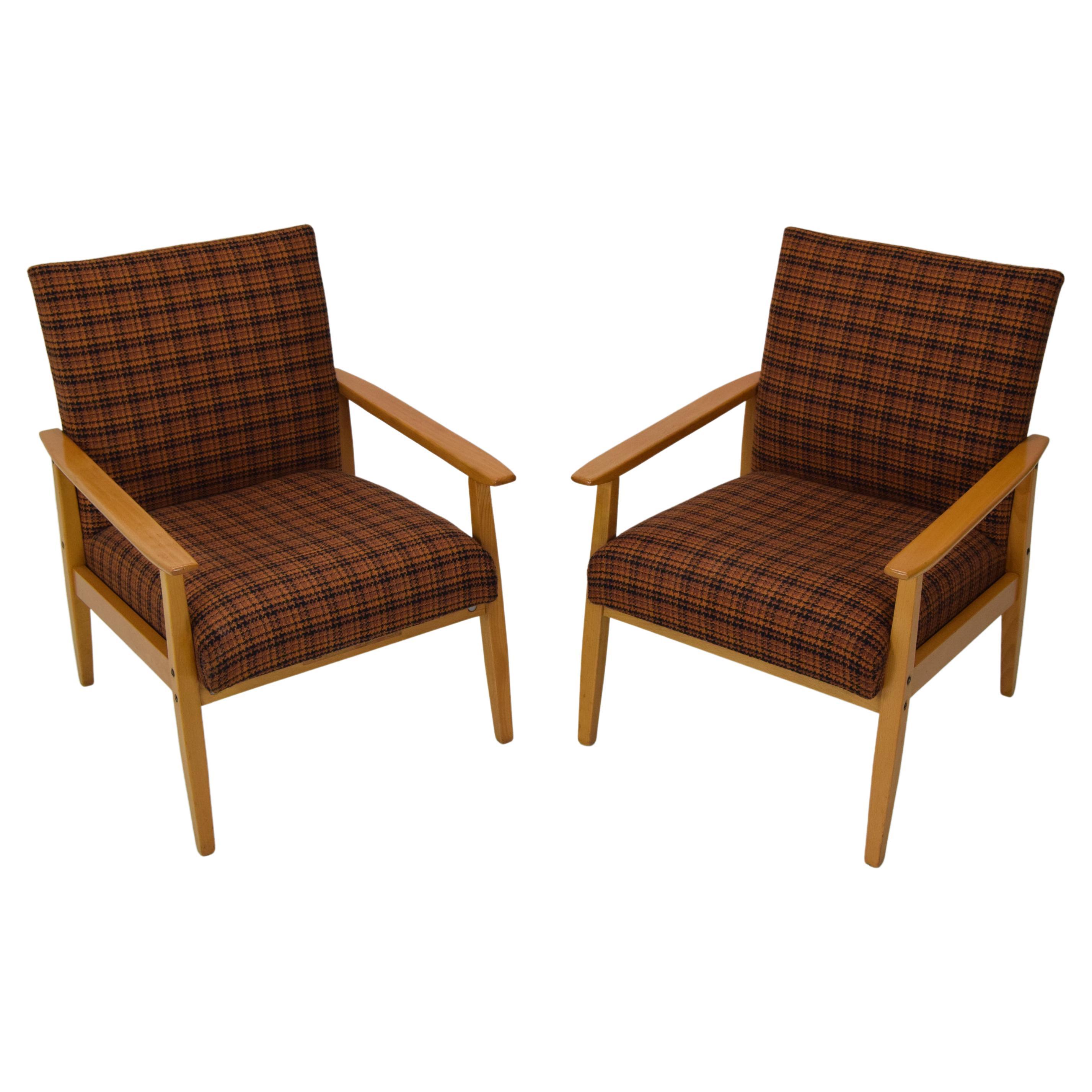 Pair of Mid-Century Armchairs/Ton, 1975