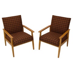 Vintage Pair of Mid-Century Armchairs/Ton, 1975