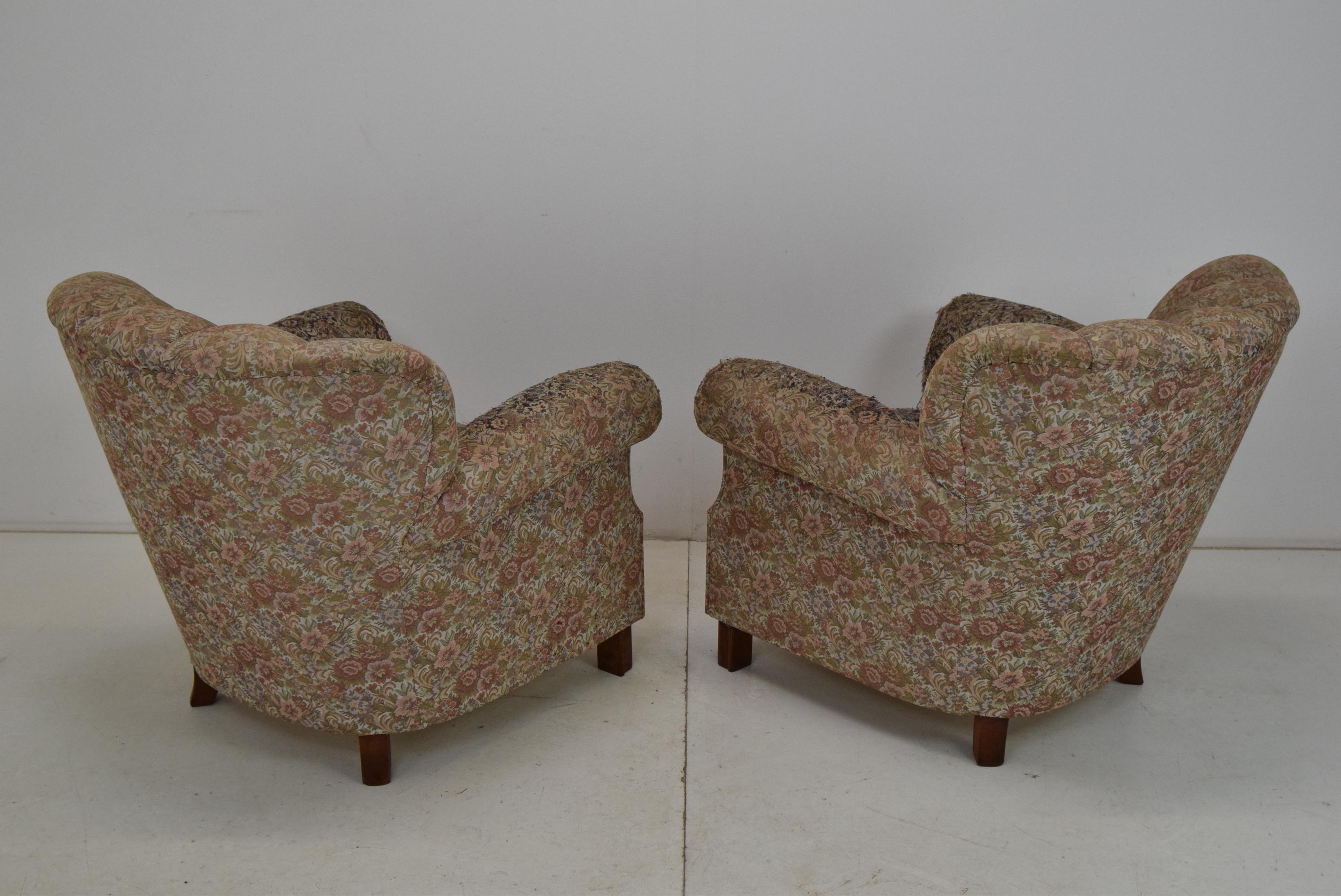 Paire de fauteuils du milieu du siècle dernier, années 1950 en vente 1