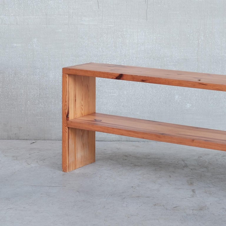 Pair of MidCentury Ate Van Apeldoorn Pine Sofa Console Tables For Sale at 1stDibs