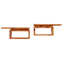 Pair of Midcentury Ate Van Apeldoorn Wall Mounted Shelves