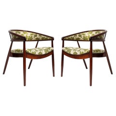 Vintage Pair of Mid Century B-3300 Armchairs, Be Bop A Lula Jacquard, 1960s, Europe