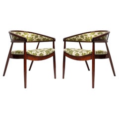 Pair of Mid Century B-3300 Armchairs, Be Bop A Lula Jacquard, 1960s, Europe