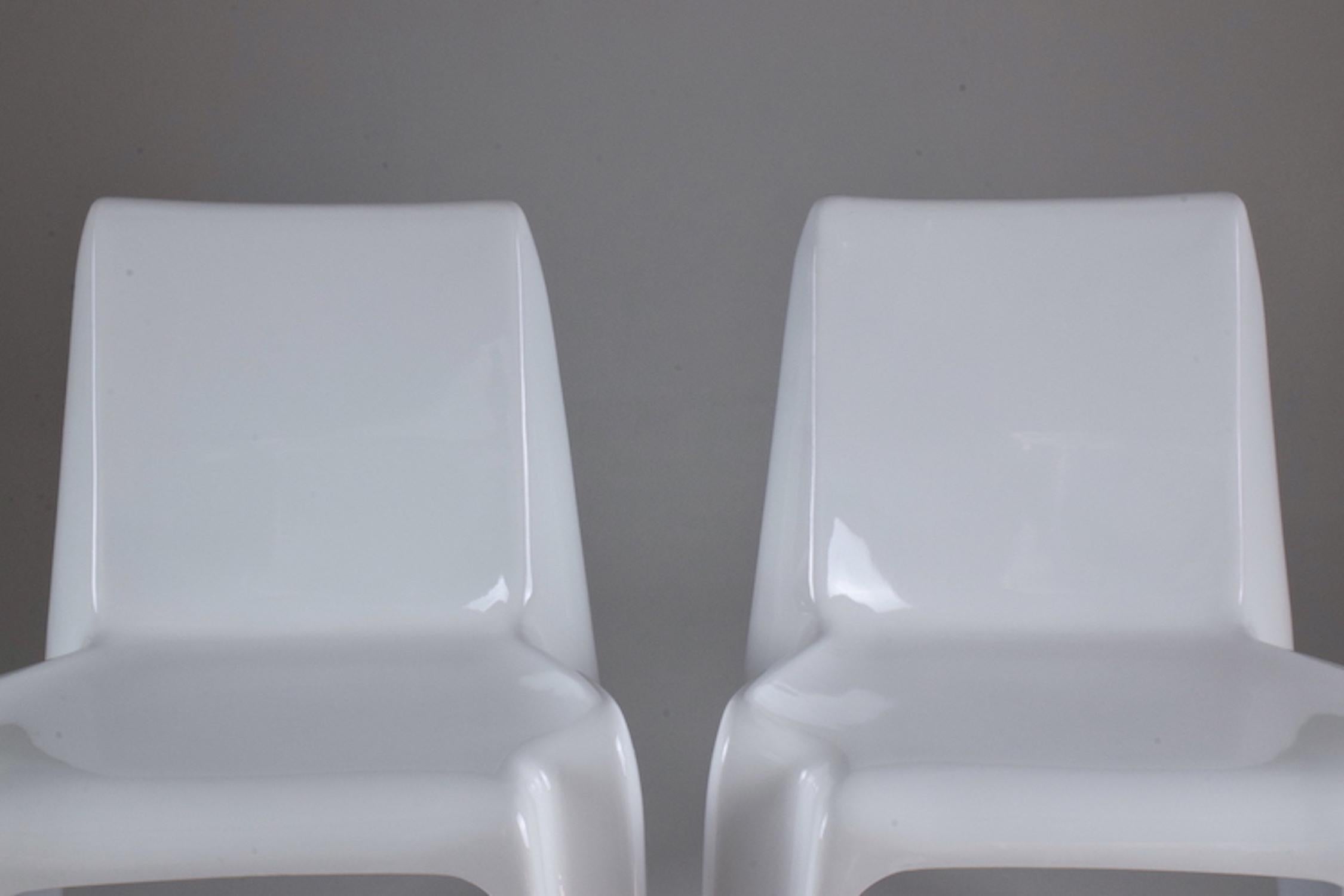 Paire de chaises BA1171 du milieu du siècle par Helmut Bätzner, années 1960 8