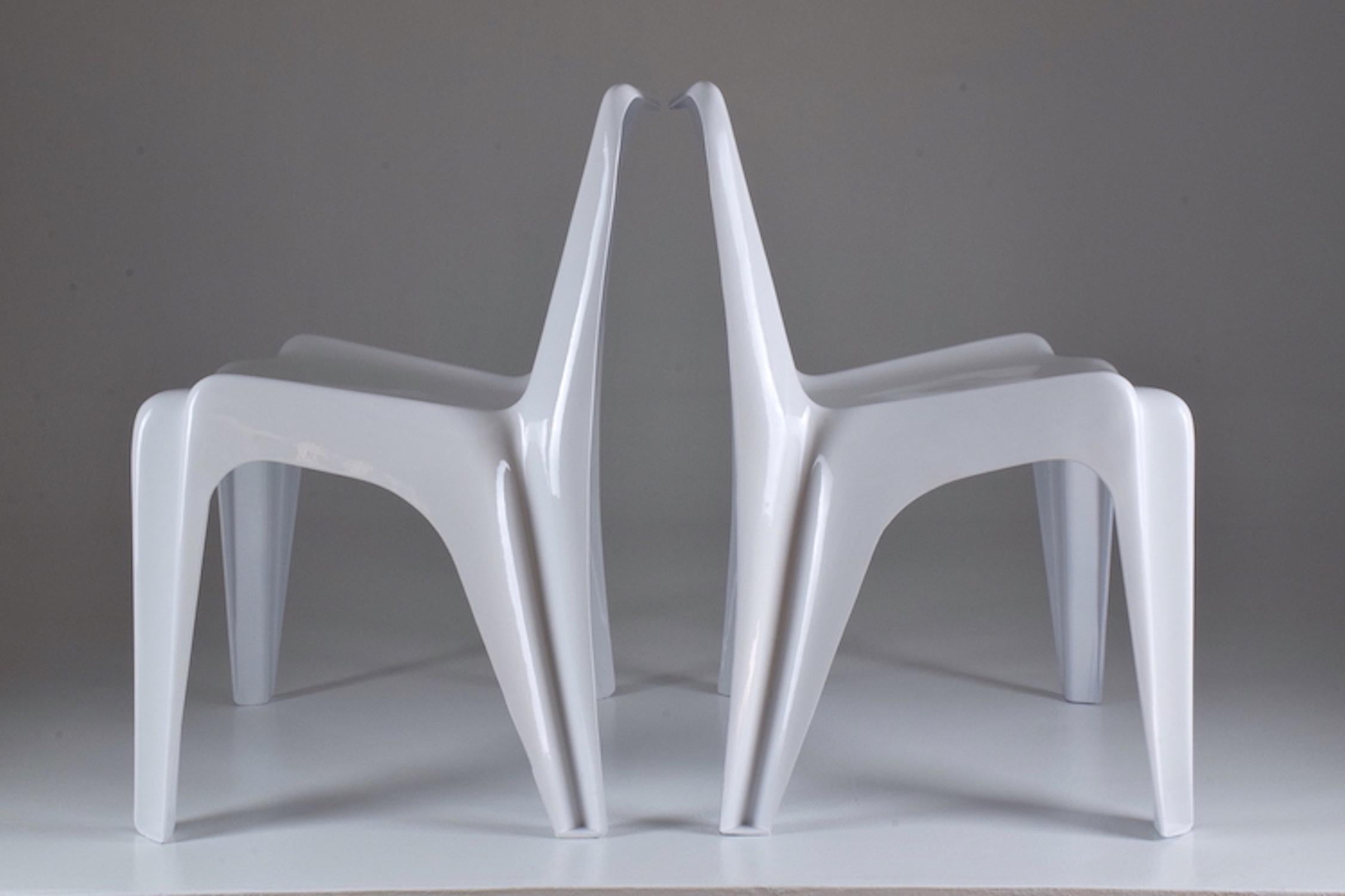 20ième siècle Paire de chaises BA1171 du milieu du siècle par Helmut Bätzner, années 1960