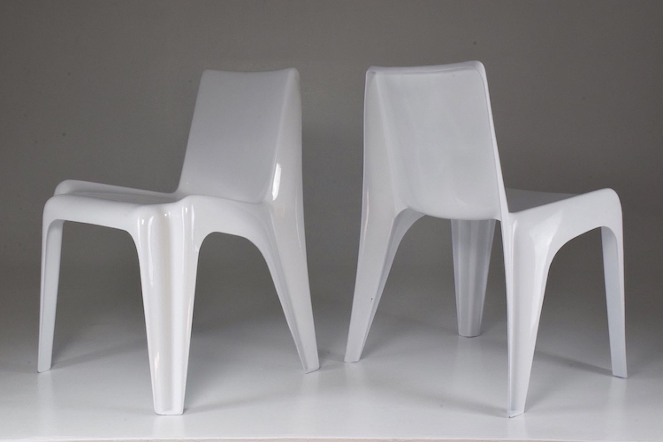 Fiberglass Pair of Midcentury BA1171 Chairs by Helmut Bätzner, 1960s