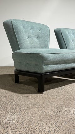 Pair of Mid Century Baker Slipper Chairs