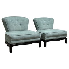 Pair of Mid Century Baker Slipper Chairs