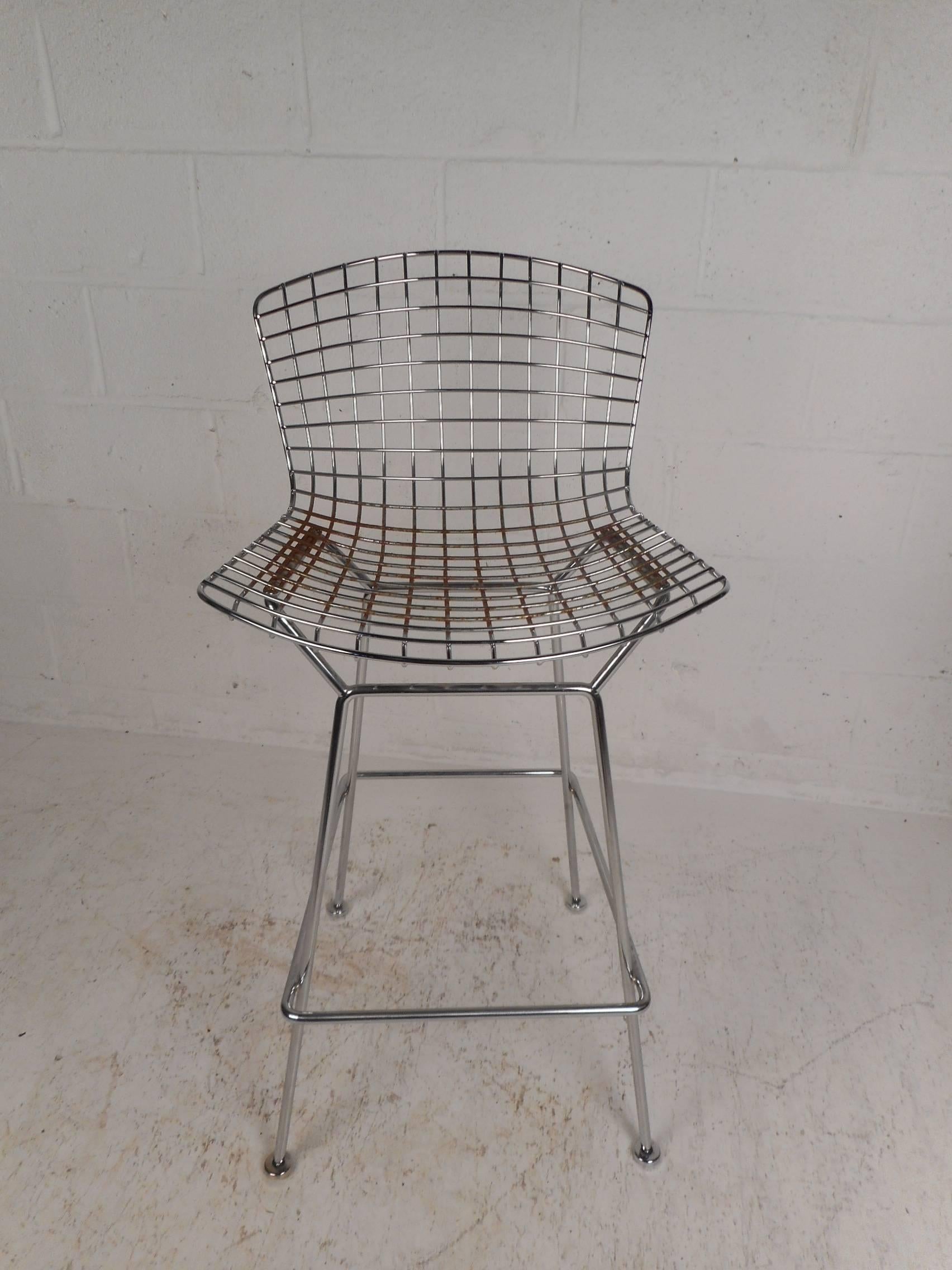 American Pair of Midcentury Bar Stools by Knoll