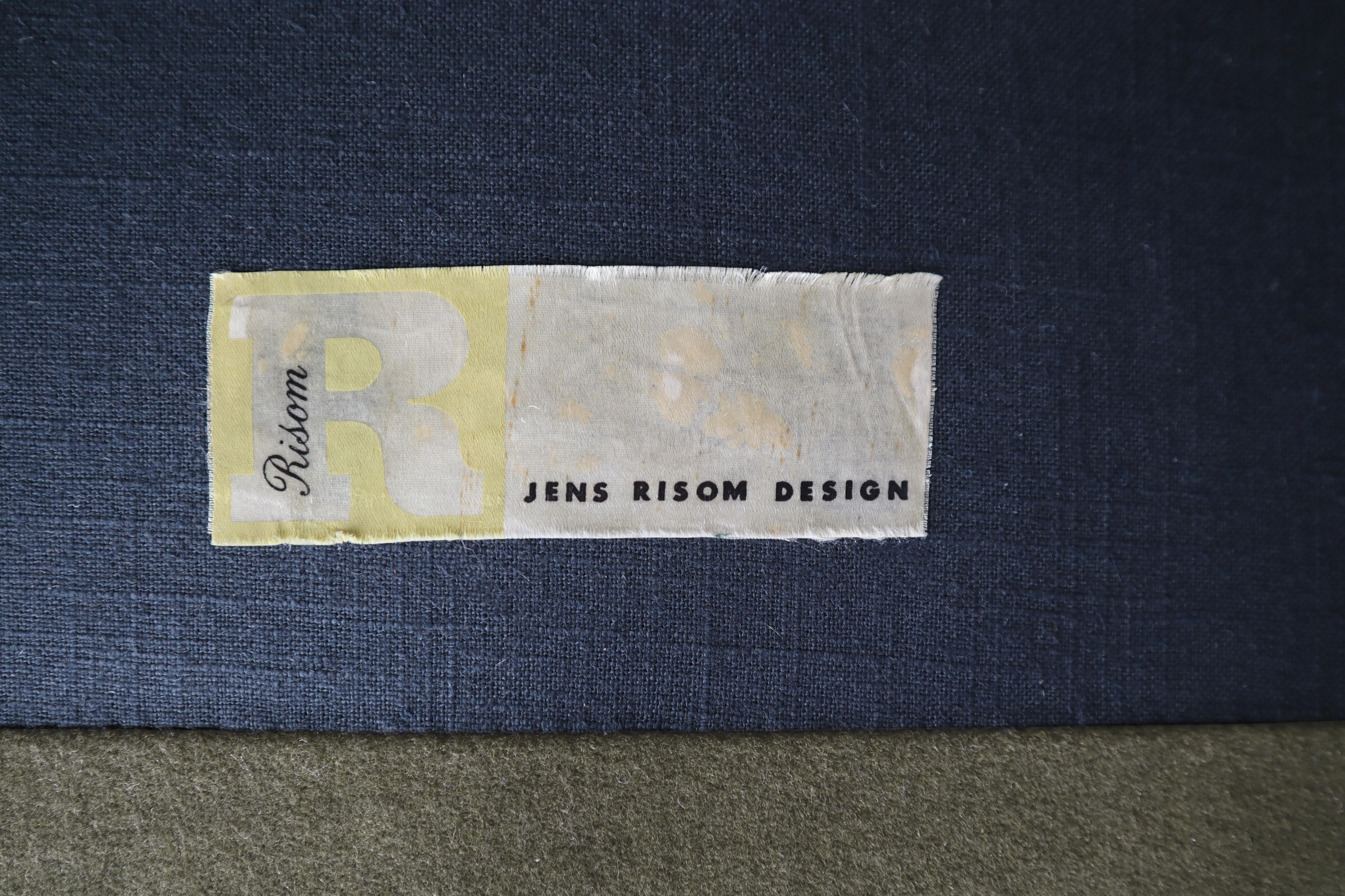 Coppia di sedie a sdraio a forma di barile del Mid Century di Jens Risom in vendita 5