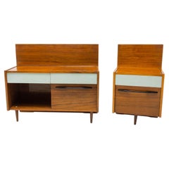 Pair of Mid Century Bedside Tables by Mojmír Požár for UP Zavody