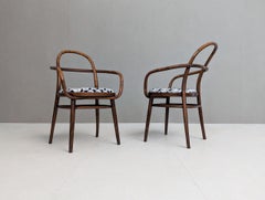 Coppia di poltrone in legno curvato del Mid Century di Radomír Hofman per Thonet/TON