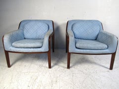 Pair of Midcentury Bentwood Lounge Chairs by Bill Stephens for Knoll