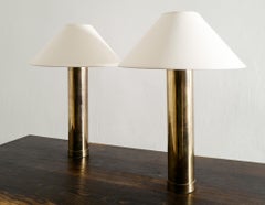 Pair of Mid Century Bergboms "B-10" Table / Bed Lamps in Brass, 1960s