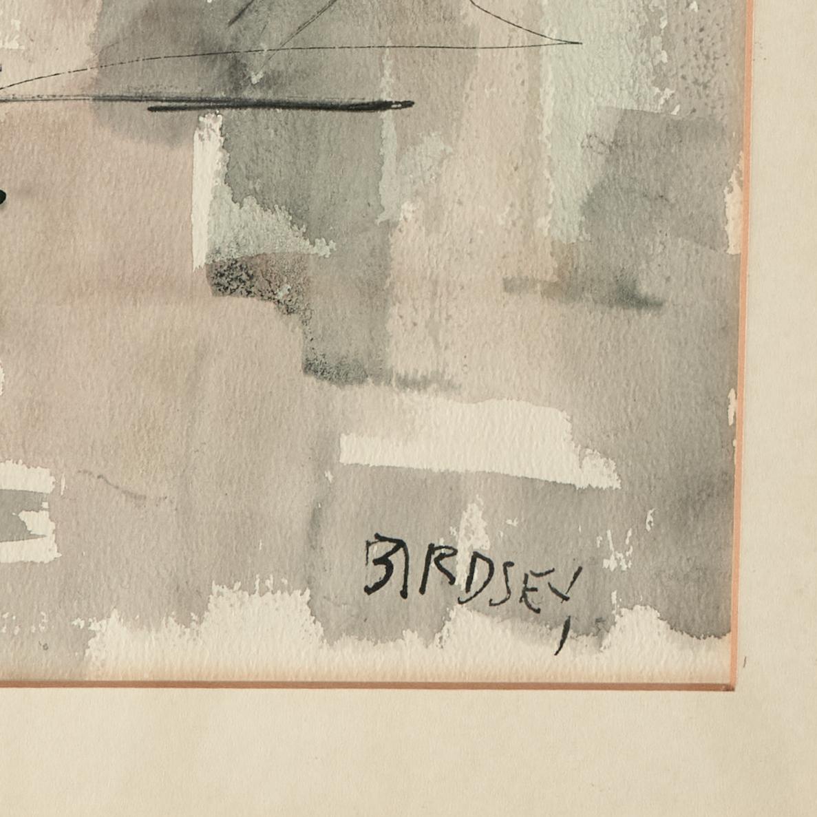 Coppia di acquerelli bermudiani di metà secolo di Alfred Birdsey in vendita 7