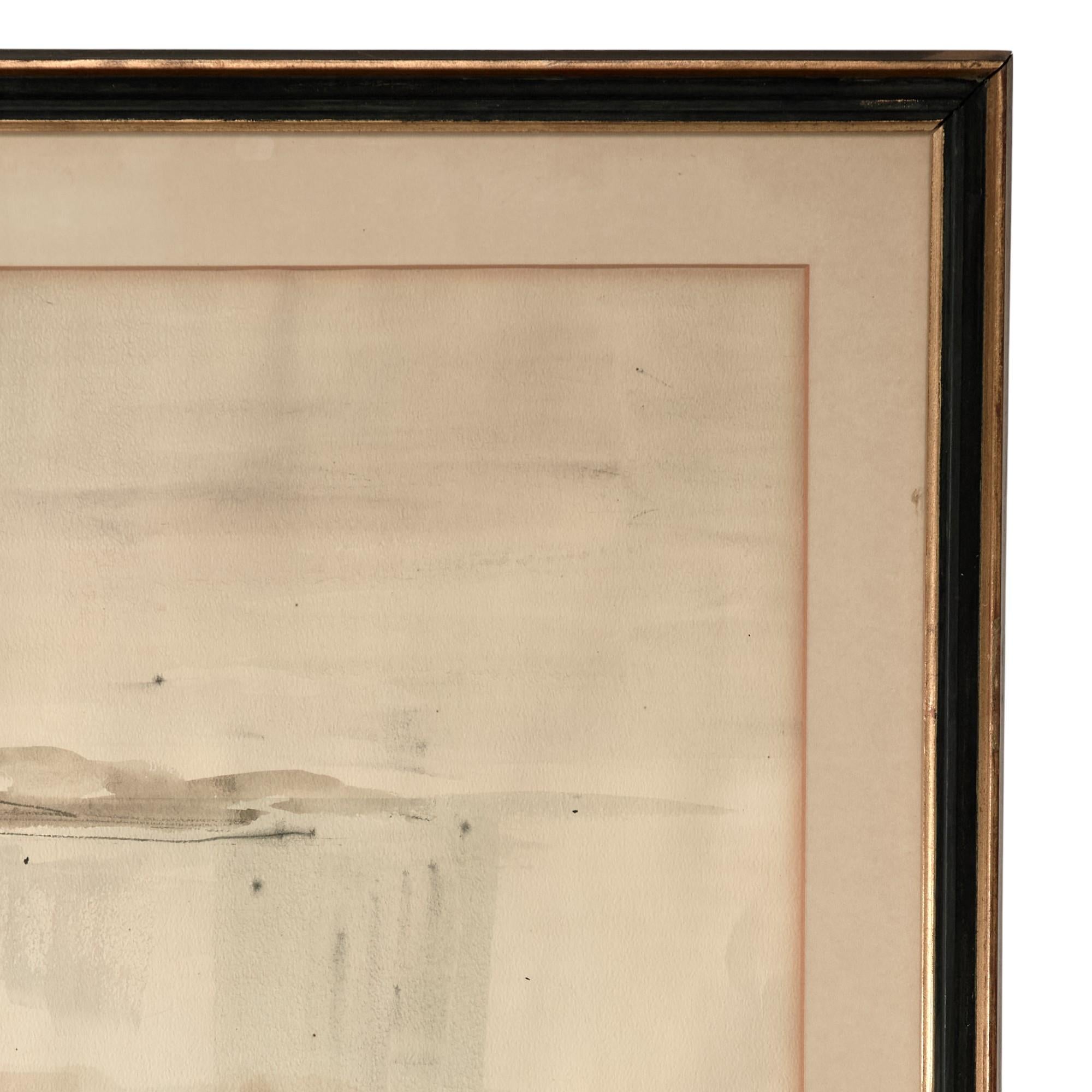 Coppia di acquerelli bermudiani di metà secolo di Alfred Birdsey In condizioni buone in vendita a Palm Beach, FL