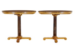 Pair of mid century birch tables by Nordiska Kompaniet