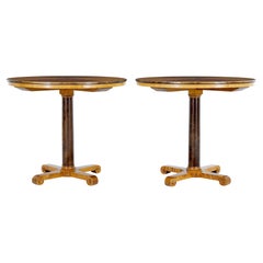 Pair of mid century birch tables by Nordiska Kompaniet