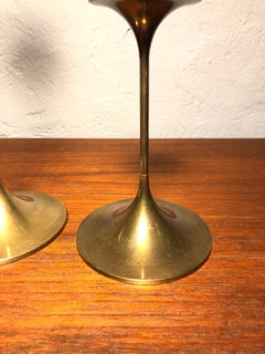 Pair of Mid-Century Brass Candle Holders by Torben Ørskov of Copenhagen