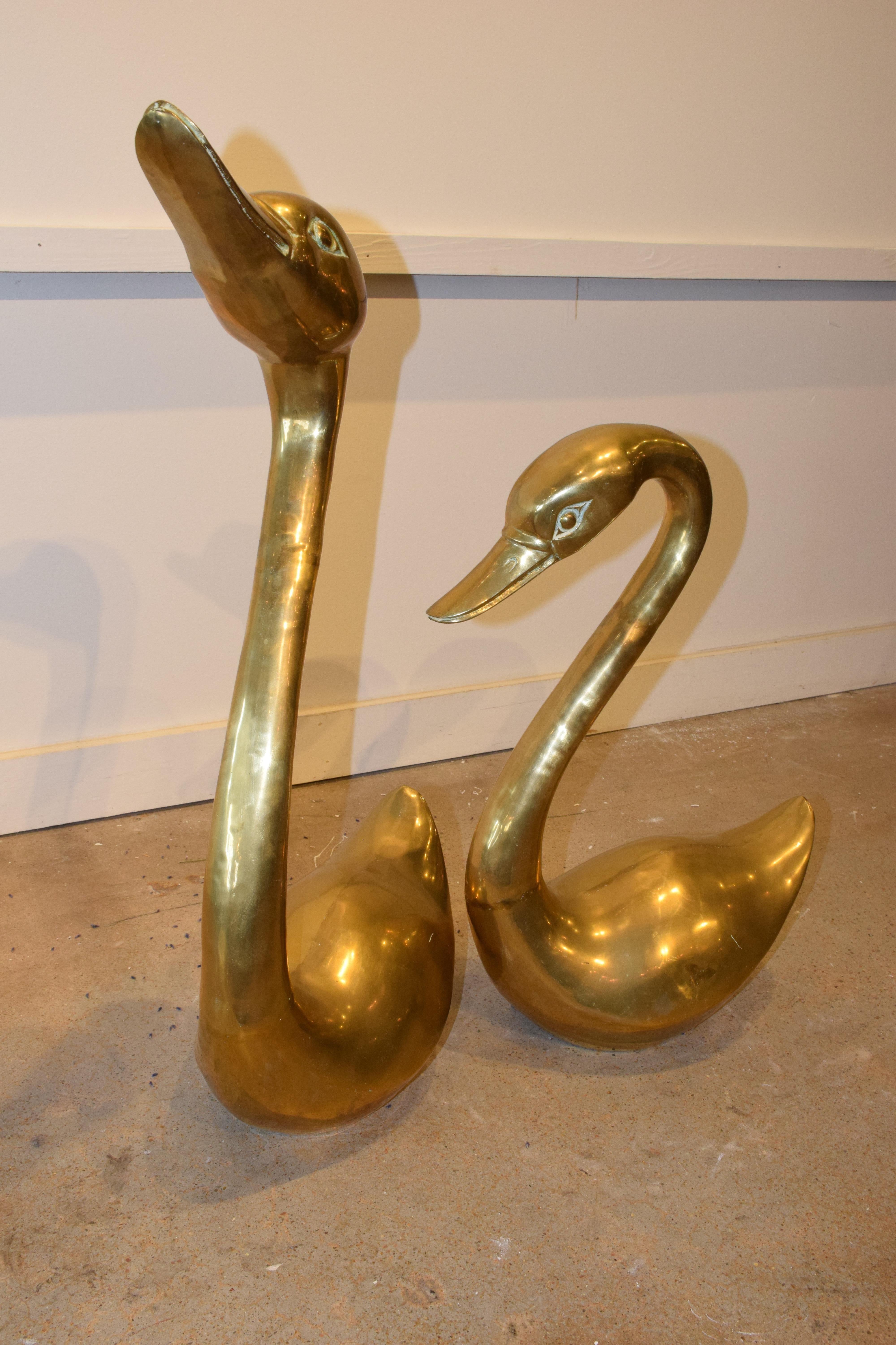 brass swans for sale