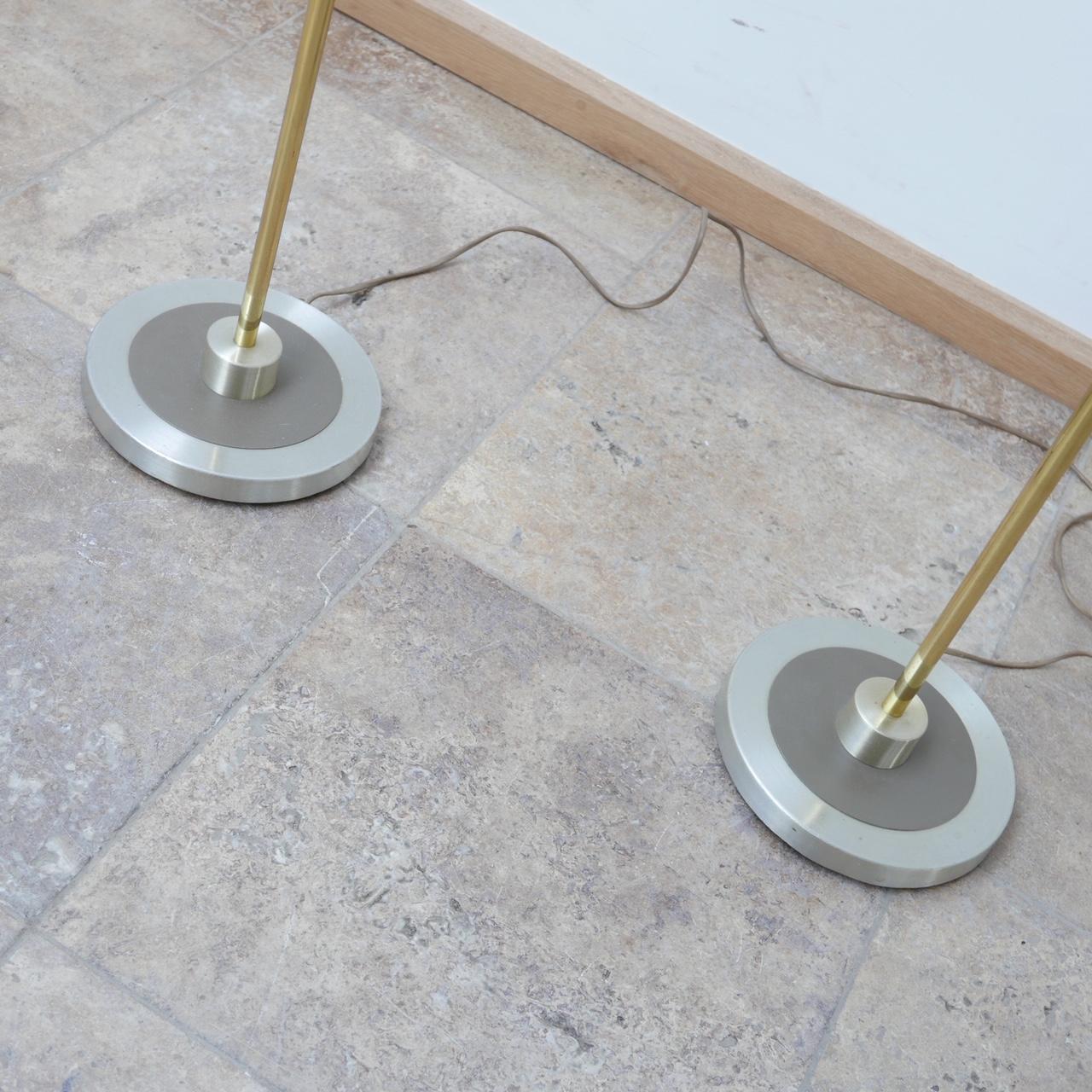 Pair of Mid-Century Brass Swedish Floor Lamps '2' 2