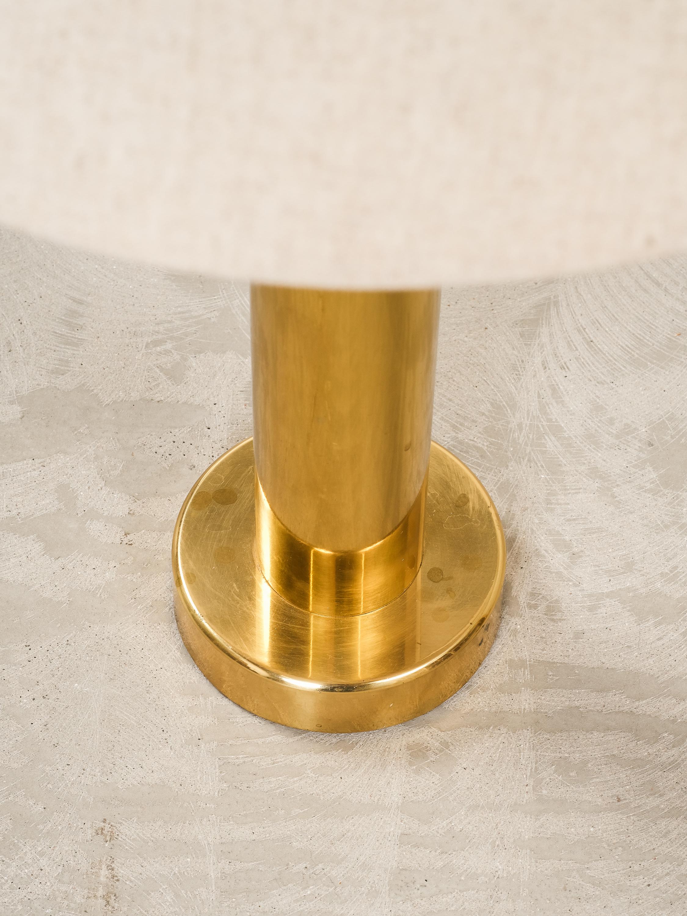Mid-20th Century Pair of Mid-Century Brass Table Lamps by Kosta Elarmatur, Sweden, 1960s For Sale