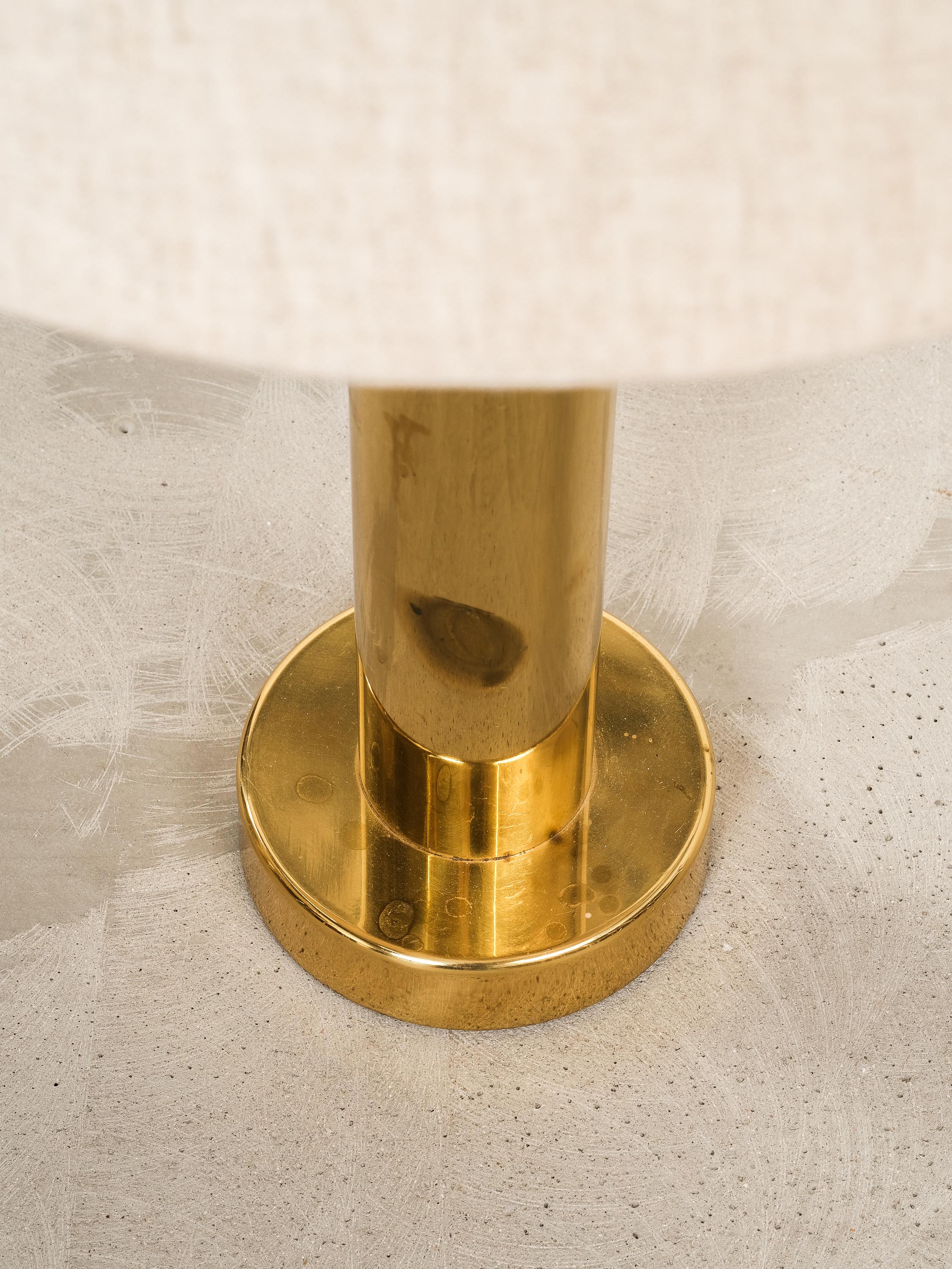 Pair of Mid-Century Brass Table Lamps by Kosta Elarmatur, Sweden, 1960s For Sale 1
