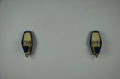Pair of Mid-Century Brass Wall Lamps, Italy, 1960s