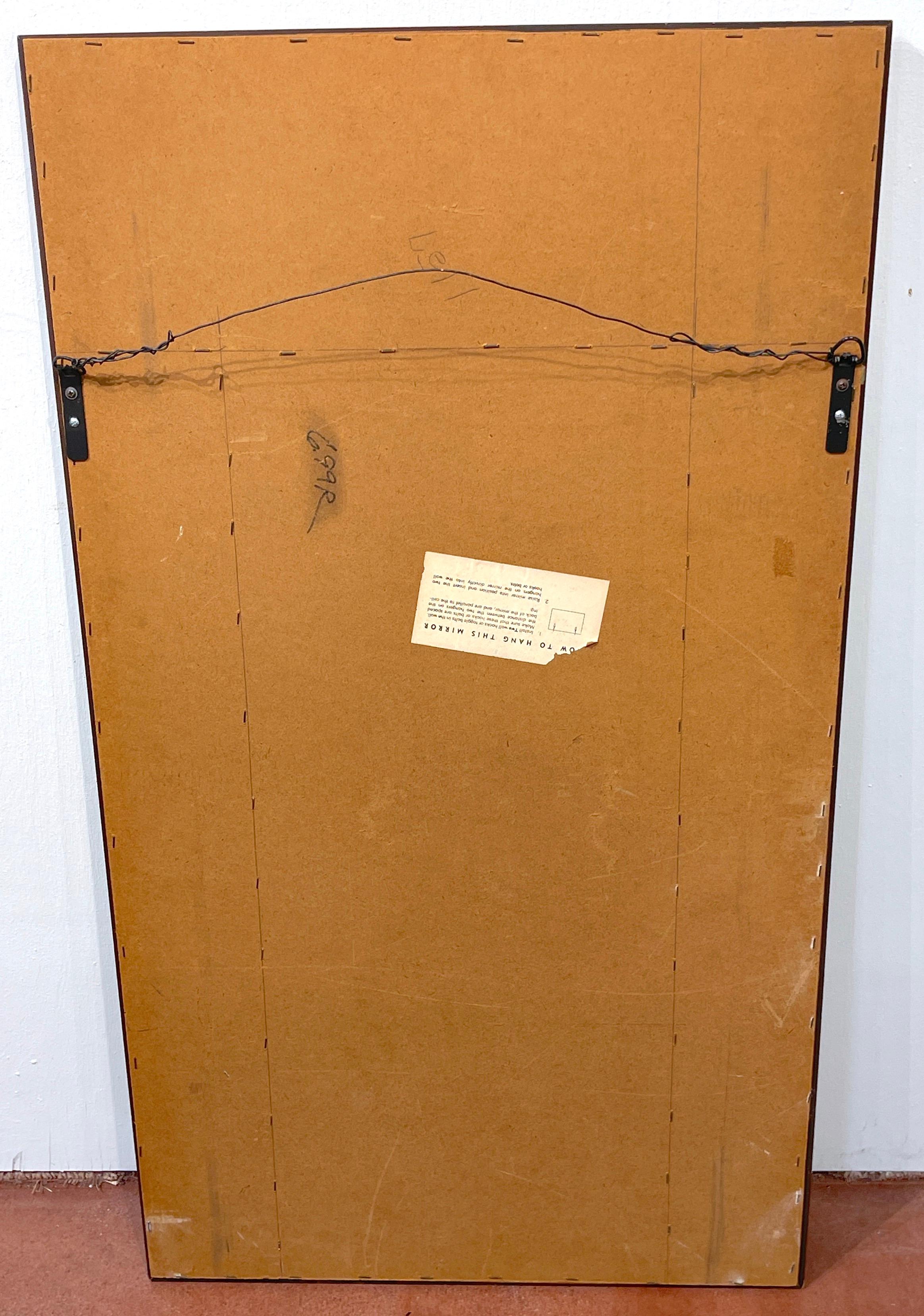 Pair of Mid Century Bronzed Trellis Mirrors 8