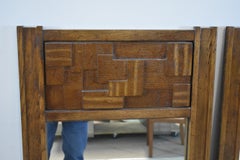 Pair of Mid-Century Brutalist Mirrors