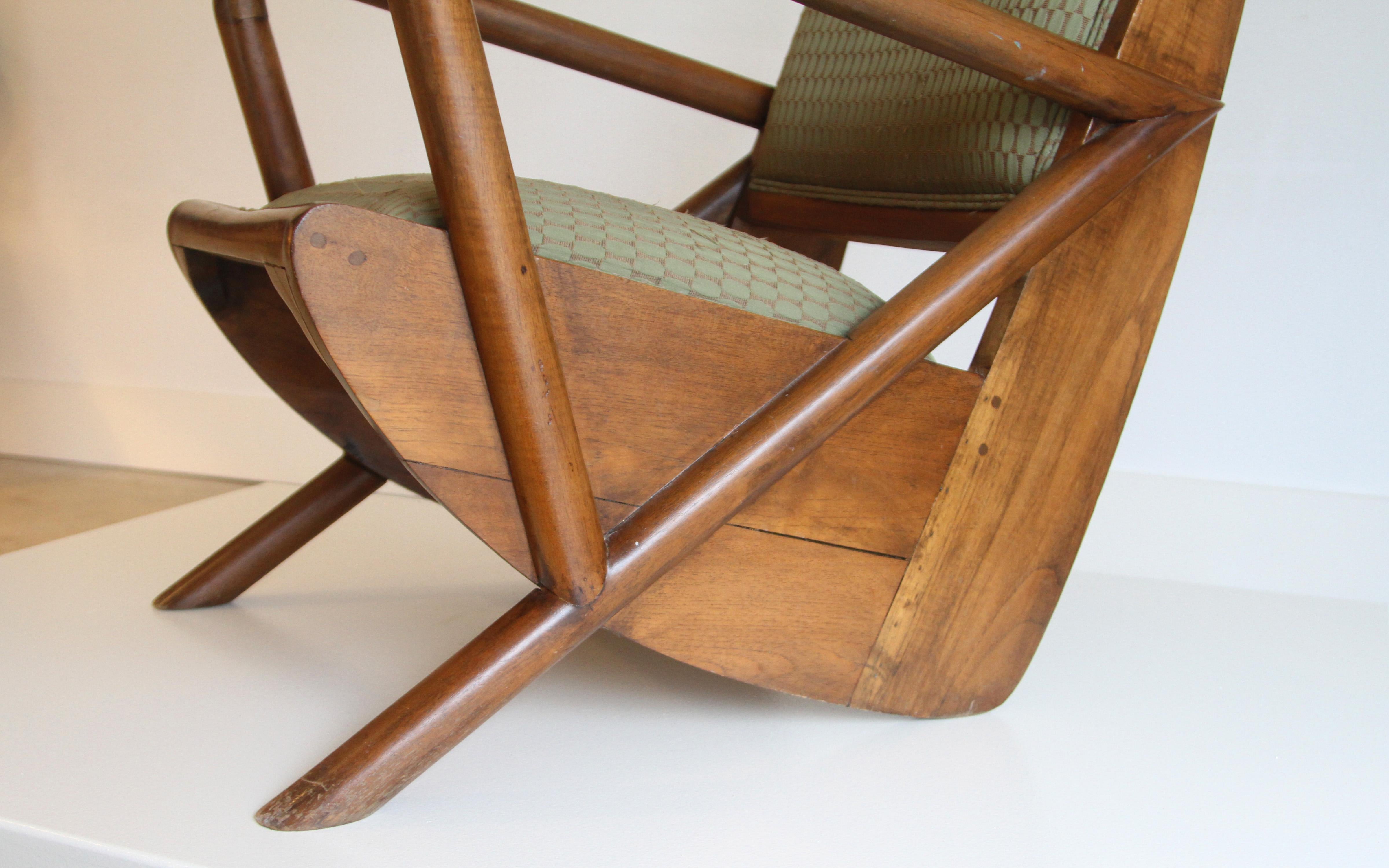 Pair of Midcentury Burma Bentwood Lounge Chairs 4